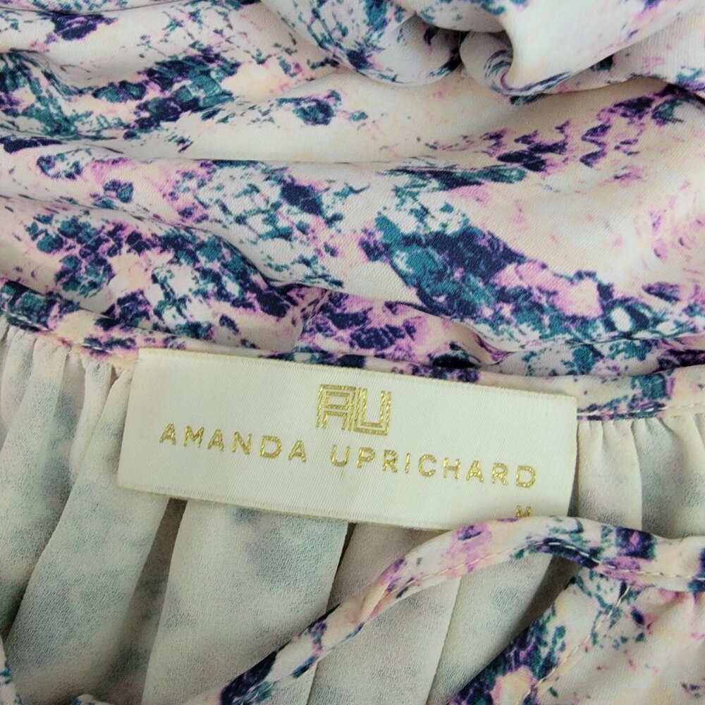 Amanda Uprichard Dress Size Medium Cold Shoulder Drop Waist Pullover Snake Print - Picture 5 of 7